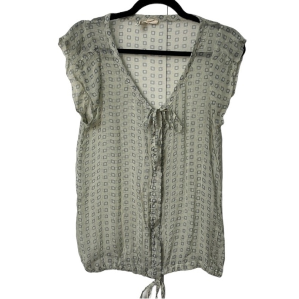 Women's Green Patterned Top